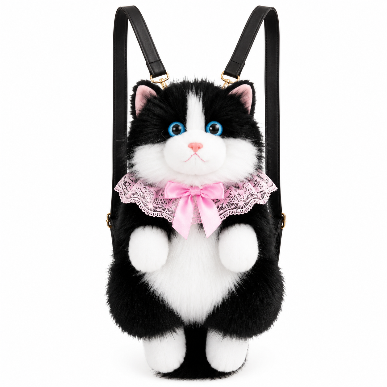 Cute Plush Animal Cat Backpack Multiple Fashion Shoulder Bags