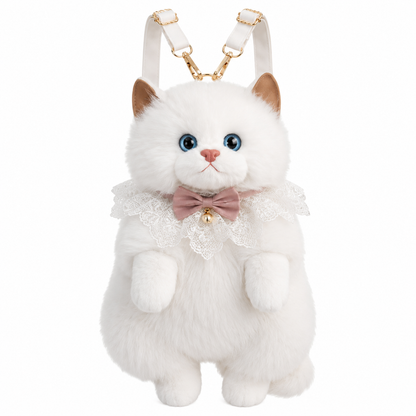 Cute Plush Animal Cat Backpack Multiple Fashion Shoulder Bags